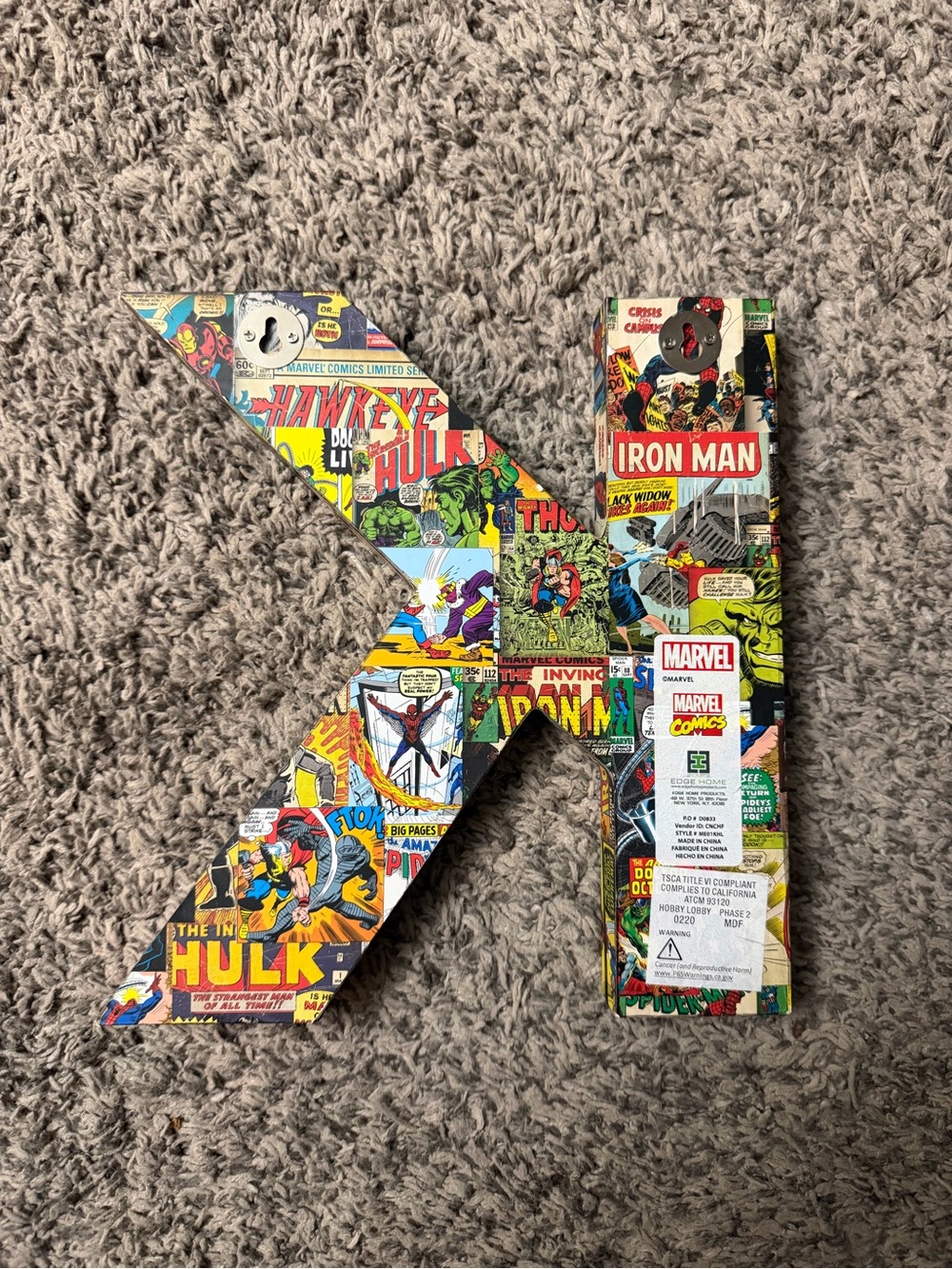 Marvel Comic Letter K - Picture 2 of 3